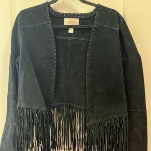 Suede Fringe Jacket